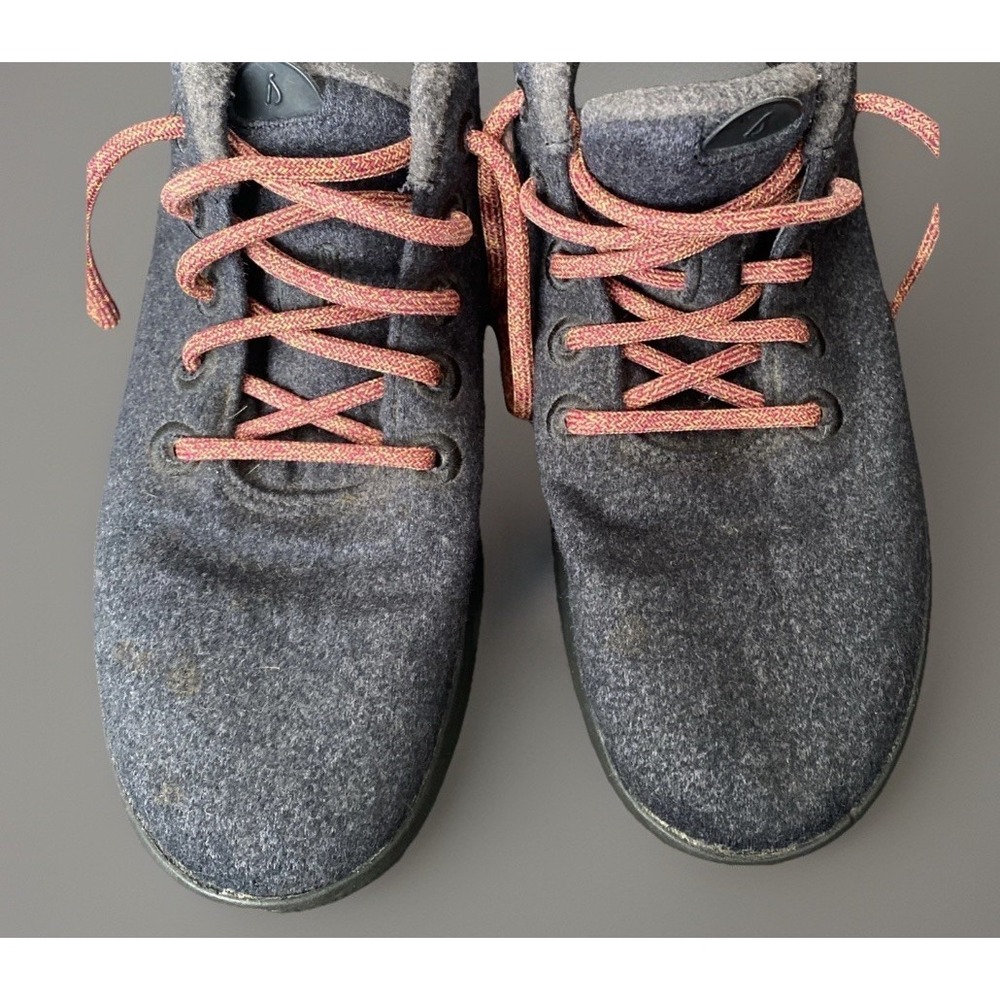 Allbirds  Womens Shoes Mizzles 9 High Top Sneakers Charcoal Gray Merino Wool